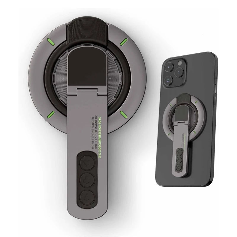 Axomag Pivot — Double-Sided Magnetic Grip & Kickstand