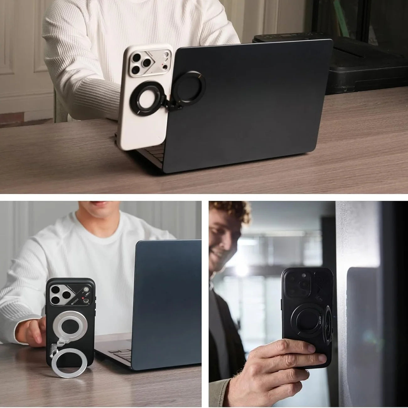 Axomag Orbit — Omnidirectional Magnetic Grip & Stand