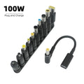 Axomag Revive USB-C to DC laptop cable with 10 barrel tips